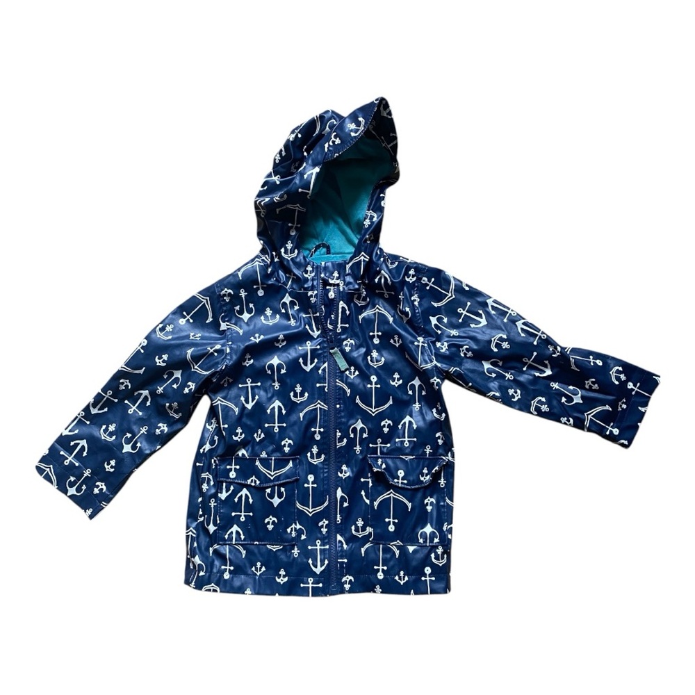 Toddler Anchor nautical rain jacket 3t